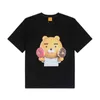 New Summer Chao Brand Doughnut Adlv Cartoon Bear Short Sleeve T-shirt for Men And Women Lovers Ins 4 t-shirt fashion tshirts brands