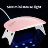 Epacket Mini USB Portátil Nail Art Mouse Luz Sol UV LED Secador de Unhas Potherapy Machine9265828