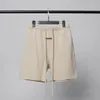 Pantaloncini da uomo abbreviazione per uomini essess 100% in cotone rilassato in vita wlastastico con lettere di lunghezza del ginocchio pesante coria