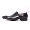 Nuovi mobili casual di punta puntata per leva per uomini coprire piedi di tendenza britannica abito formale formale scarpe in pelle genuina kb279