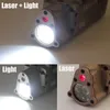Lampe de pistolet tactique SBAL-PL avec laser rouge intégré 400 lumens LED Lampe de poche pour fusil de chasse Fit Picatinny Rail Aluminium usiné CNC