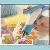 Baking Pastry Tools Bakeware Kitchen Dining Bar Home Garden Cake Butter Nozzle Mti Function Stainless Stee Decoration Flower Ding Pen Kit