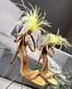 Latest Ladies Sandals and High Heels Stiletto Heel Hair Decor Dress Casual Party Fashion Fashion Size 35-42