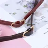 Ceintures dames ceinture créative boucle ardillon chemise manteau all-match poinçonnage gratuit ceinture Pu cuir Style coréen pantalon Jean
