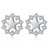 Boucles d'oreilles étoiles de mode exagérées boucles d'oreilles personnalité simples boucles d'oreilles étoile à cinq branches mode nébuleuse zircon boucle d'oreille beaux bijoux