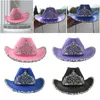 Berets Cowboy Hat Western Cowgirls for Halloween Costume Cosplay Cosplay Party Akcesorie