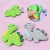 Baby DiNosaur TeTher Безопасность Силиконовые Животные Прорезывание Toett Toy Toaddler Жевательный Teether DIY Жевать Кулон Ожерелье Подарки