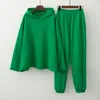 design Women fashion sweatshirt sets Casual Spring Summer Wild leg pants suit Cotton 220816