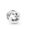 925 siver beads charms for pandora charm bracelets designer for women Round Family flower openwork dog paw