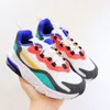 Hot React Bauhaus II 2 2S 27C TD Kids Shoes Boy Girls Running Shoes Black Hyper Hyper Bright Violet Childles Sneakers 24-35