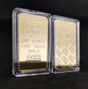 Handicraft Collection 1 oz 24k Gilded Credit Suisse Gold Bar Bullion mycket vacker affärsgåva med olika serier nummer3695127