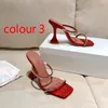 Strandsandalen Slides Designer-Schuh-Slipper-Schuhe Sommermode Dicker Absatz Heels Lady Sexy Dance Metal High Heel Ballroom Bar Womens Diamond