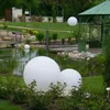Décoration de fête diamètre 25-60cm, coque de boule en plastique PE blanc, intérieur et extérieur pour maison/el/jardin/piscine de simulation