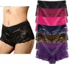 Sous-vêtements Femme Taille Plus Régulier Culotte Sexy Dentelle Boyshort Hipster Cheeky Panty- 6 Pack V1rA#Femme