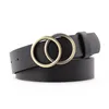 Ceintures simples décontractées ceinture noire couleur léopard imprimer pu cuir dames fashion cadeau pour jeans robe ceinture femme luxebelts