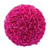 20 cm 25 cm 30 cm Fiore di seta Matrimonio Rosa Baciare palle Pomander Decorativo Appeso Fiore Palla Decorazione della festa nuziale Palla