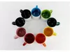 Drinkware en céramique de la tasse de couleur poignée couleur à l'intérieur tasse vierge par l'encre transfert de transfert de chaleur imprimer