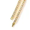 3mm4mm Diamond Tennis Chain Necklace Bling Gold Plated Jewelry Hip Hop Chains Necklace5935014