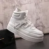 Party Designer Dress Wedding Shoes Autumn Spring Fashion White Vulcanized Sneakers Round Toe Tjock Bottom Business Leisure Driving Walking Loafers C19
