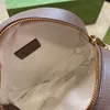 حقيبة Crossbody الدائرية نساء مستديرة حقيبة اليد حقيبة الرسول أكياس سستة محفظة محفظة طويلة الكتف خطاب أزياء مطبوعات قماش lin251j