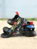 Boys Letter Graphic Hook-and-loop Fastener Sport Sandals SHE