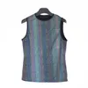 Colorful Reflective Tank Top Mens Summer Harajuku Hip Hop Sleeveless Shirt Breathable Basketball Sport Tank Tops Ropa Hombre