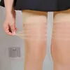 Women Stripe Rib Top Cuff Sexy Stockings شفافة حرير تخزين سيدات الفخذ عالية 7 جوارب الألوان Media De Mujer Nightclub T220808