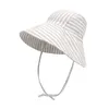 Grand bord bébé soleil été printemps seau pour filles garçons coton lin enfants casquette plage voyage enfants chapeaux casquettes 2M4Y 220812