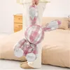 Cute new doll Plaid Rabbit plush toy wholesale wedding doll girlfriend birthday gift