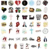 50 Uds Jesús cristianos refranes religiosos pegatinas coche motocicleta equipaje de viaje guitarra impermeable Graffiti pegatina de dibujos animados