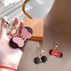 Girls Letter Keys Ring Metal Buckle Keychain Durable Leather Key Rings Cartoon Character Keychains