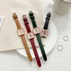 Relógios de pulso Casual Women Watches Bear Pattern Square Bracelet Conjunto Ladies Leather Band Banda de quartzo Relógio feminino Zegarek Damskiwristwat