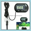 Termometri per la casa Articoli vari Casa Giardino Pesci Acquario Termometro Display LCD digitale Rettile Terrario Temperatura Th Dhd6V