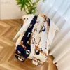 2022 Luxury Womens Scarf Floral Shawl Wrap Autumn and Summer Fashion Silk Scarves Classic Long Suquar Ladies Soft