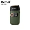 Kemei KM-2026 km-2027 Rasoir électrique pour hommes Twin Blade étanche Rasoir Rasoir Cordon USB Machine de rasage rechargeable 228Q
