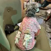 Tasarımcı Köpek Giysileri Moda Marka Köpek Giyim Süblimasyon Baskı Klasik Mektuplar İlginç Ayakkabılar Küçük Köpekler İçin Evcil Tişört