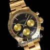 WWF Paul Newman 6241 ST91 Cronografo a carica manuale Orologio da uomo 1967 Raro vintage oro giallo 18 carati Quadrante nero OysterSteel Bracciale Timezonewatch Super Edition A1