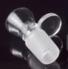 DHL Glass Bowls Hookahs Tjock rund filterskål med handtag 14mm 18mm Manuell färg för oljeplattform Vatten Bong Adapter Rökverktyg