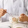 Drailware Creative Coffee Mugs Шкала стеклянных кружек Пара вода чашка солнцезащитные схемы для питья домашний завтрак Mlik Cups