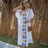 Kadın Plaj Elbise CoverUps Mayo Cover Ups Beachwear Mayo Yüzmek Pelerin Kadın Yaz Tunik Saida Praia 220616