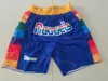 Hombre Just Don Ropa de baloncesto Pantalones deportivos Cordón Ja Morant Deporte corto con bolsillo Cremallera Bragueta Pantalón Cintura elástica Patrick Ewing Hip Pop Costura Julius Randle Team