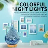 EPACKET 3D Vuurwerk Glas USB AIR luchtbevochtiger met 7 kleur LED nachtlampje Aroma etherische olie Diffuser Cool Mist Maker voor Home of296N