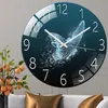 벽 시계 창조적 인 유럽 스타일 거실 무료 천공 시계 가정용 침실 석영 시계