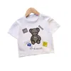 Camisetas de camisetas de verão roupas meninas crianças meninos desenho animado algodão camiseta de camiseta de criança casual roupas infantis roupas infantis tracksuitsts-camisetas