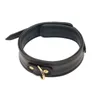 Nxy Sm Bondage Sexy Neck Collar Genuine Leather Ring Adjustable Bdsm Slave Restraints Adult Games Female Sex Products 220426