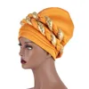 Ubranie etniczne 2022 MUSLIM TRUBAN BONNET WRAP Głowa Szalik Hidżab kapelusz kobieta wewnętrzna czapki dwukolorowe cekierowe head chusta mody HATET HATET