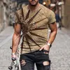 Été HD impression col rond rue mode ample grande taille rétro hommes t-shirt hauts 220521