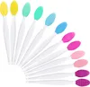 Brosses de maquillage 50pcs Exfoliant lèvre Brosse de brosse Nézer Double côté outil de gommage en silicone doux