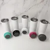 20oz Bluetooth -högtalare Tumblers Straight Sublimation Tumbler med trådlös minihögtalare Rostfritt stål Vakuumisolerat Music Cup