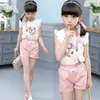 Mädchen Kleidung Set Sommer Cartoon Weste Kurze Hosen 2 PCS Kinder Kleidung Für Teen Kinder 8 10 12 14 jahr 220620